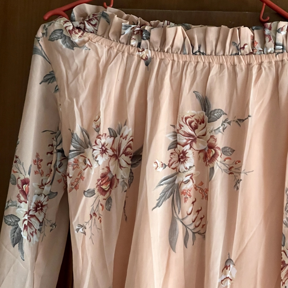 One shoulder floral print dress - Picture 4 of 4